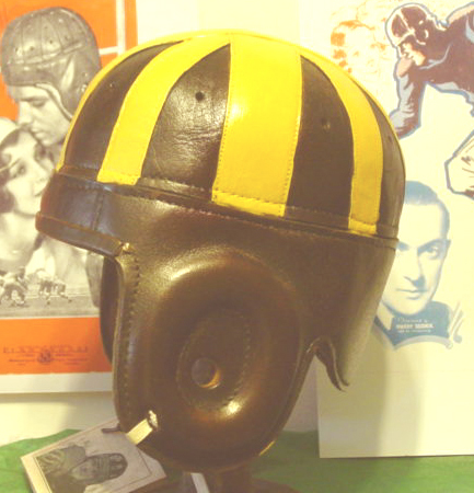 Iowa leaher football helmet