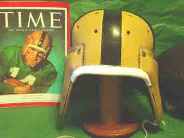 Notre Dame leather Football Helmet