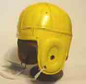 Packer , Steeler leather football helmet