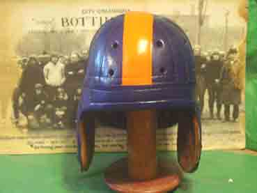 Auburn leather football helmet