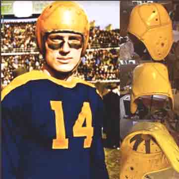 Don Hutson Leather football helmet packers