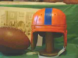 Florida Gators leather football helmet
