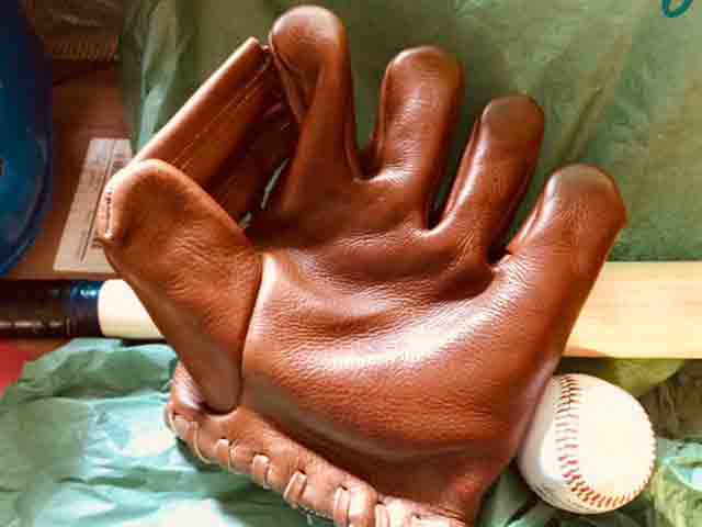 antique baseball glove