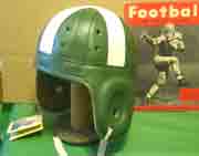 Michigan State Leather football helmet