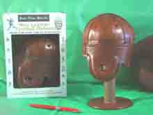 Red Grange mini leather football helmet