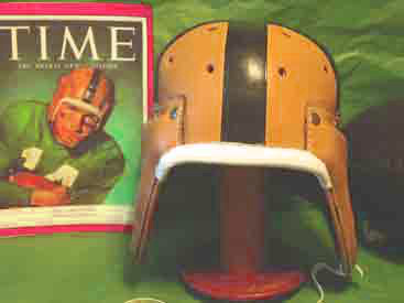Notre Dame Leather football helmet