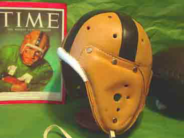 Notre Dame Leather football helmet Rockne
