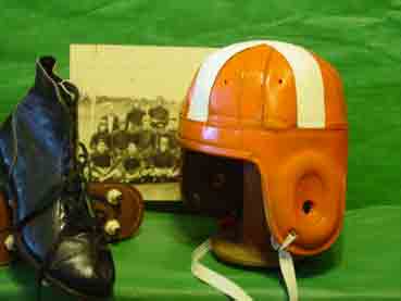 Oklahoma State leather Football Helmet