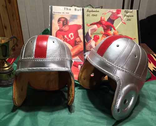 Ohio Stae Leather Football Helmet