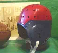 Penn leather football helmet