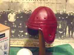 Washington Red Skin leather football helmet