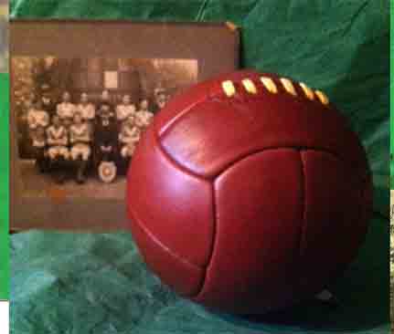 Antique leather world cup soccer ball