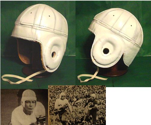 1940  West Virginia Mountaineers Leather Football Helmet 