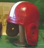 Wisconsin , Georgia leather football helmet