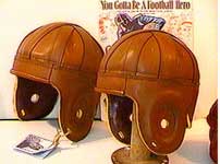Leather Football helmet