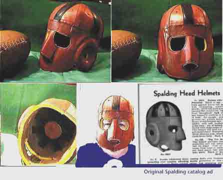 Executioner leather football helmet