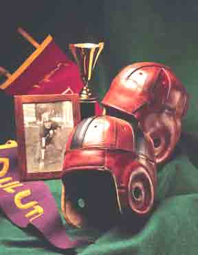 Vintage Antique leather football helmets