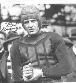 Red Grange antiue football jersey